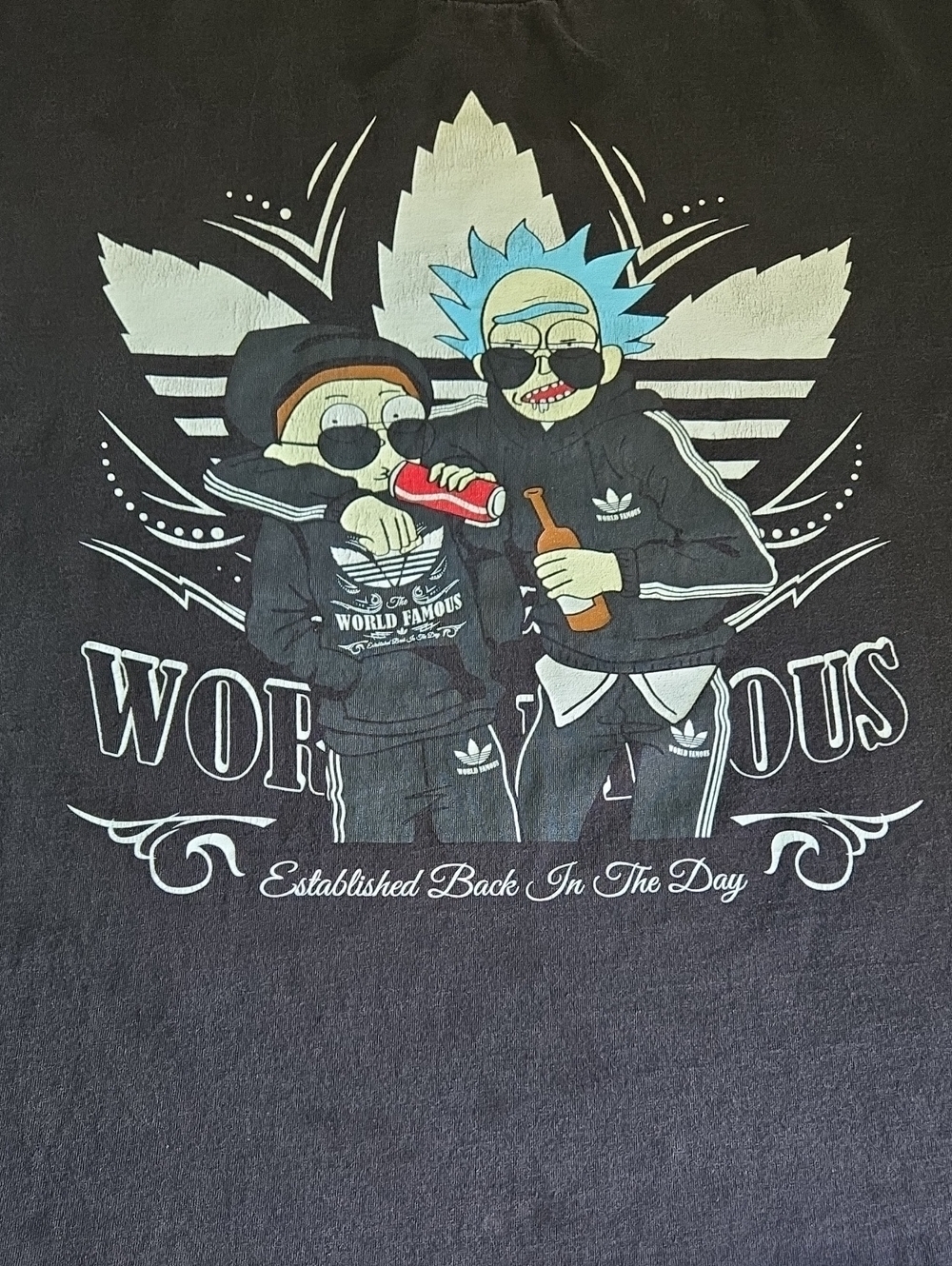 Black Rick & Morty Graphic Tee - World Famous
